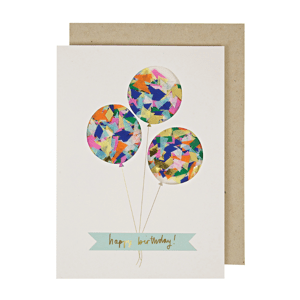MERI MERI Narozeninové přáníčko - Balloon Confetti Shaker