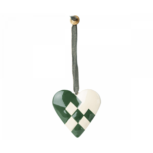 MAILEG Kovová ozdoba srdce - dark green