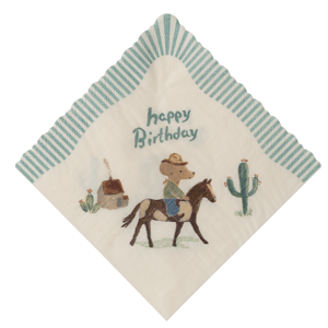 MAILEG Ubrousky Happy birthday - Cowboy S25
