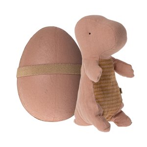 MAILEG Gantosaurus ve vajíčku - malý - old rose