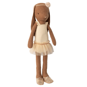 MAILEG Králíček baletka Chocolate brown - Size 2 - Cream S25