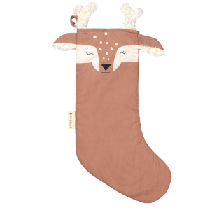 FABELAB Vánoční ponožka Deer - old rose