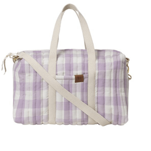 FABELAB Taška do tělocvičny - Lilac check