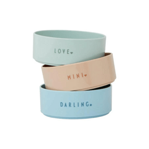 DESIGN LETTERS Set malých misek - MINI FAVOURITE - BLUE