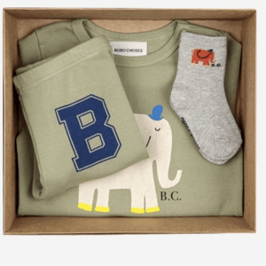 BOBO CHOSES dárkový balíček Baby - The Elephant Velikost: 18m