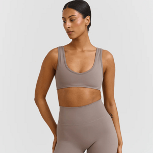 SISTERLY TRIBE Sportovní podprsenka V-Neck - Clay Velikost: L