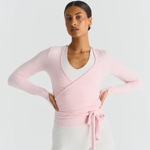 SISTERLY TRIBE Ballet Wrap Top - Slipper Velikost: L