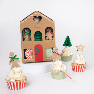 MERI MERI Vánoční ozdoby na muffiny - Gingerbread