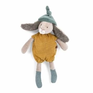 MOULIN ROTY Malý plyšový zajíček Ochre