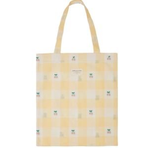 EMILE ET IDA Plátěná taška - YELLOW GINGHAM CHERRY