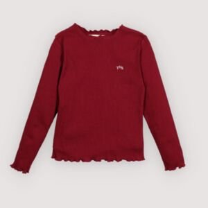 THE NEW SOCIETY Triko TNS Rib Tee - Plum Fantasy Velikost: 3y