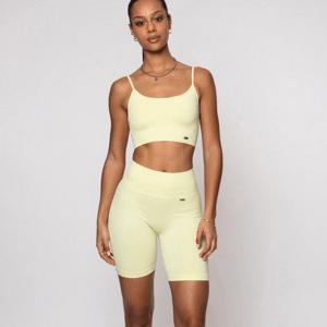 BELIEVE ATHLETICS Biker šortky Push - Up / Bliss - Butter Yellow Velikost: S