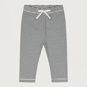 GRAY LABEL Legíny pro miminko GOTS - Nearly Black - Cream Velikost: 18-24M