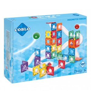 COBLO Magnetická stavebnice - kuličková dráha Classic - 100pcs