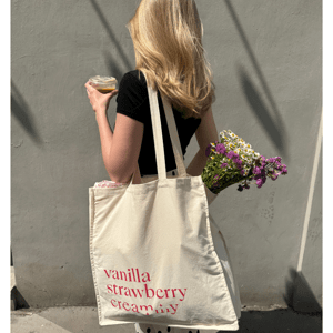 CREAMMY Taška shopper Vanilla Red