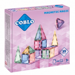 COBLO Magnetická stavebnice - Pastel - 35pcs