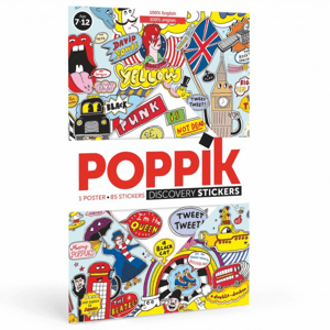 POPPIK Vzdělávací samolepkový plakát ANGLIE