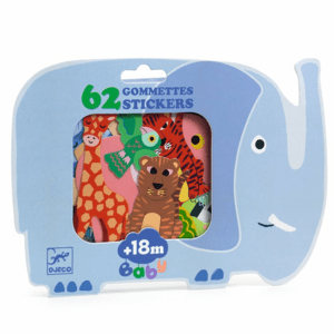 DJECO Moje první samolepky - Safari zvířátka