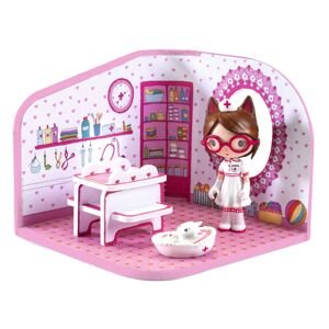DJECO Tinyly figurka Milou a veterinární klinika