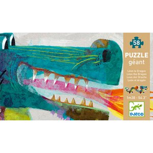 DJECO Puzzle velké Drak - 58 pcs