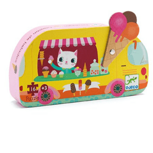 DJECO Puzzle Zmrzlina jede - 16 pcs