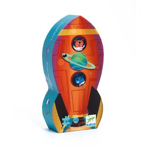 DJECO Puzzle Vesmírná raketa - 16 pcs