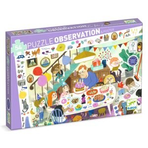 DJECO Vyhledávací puzzle Narozeninová party - 53 pcs