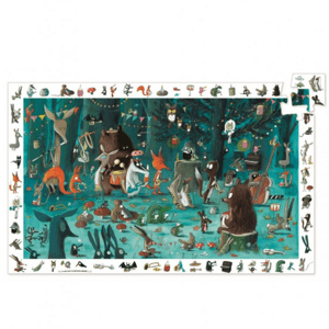 DJECO Vyhledávací puzzle Lesní orchestr - 35 pcs