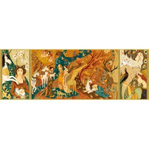 DJECO Puzzle zahrada s jednorožcem - 500 pcs