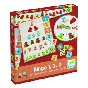 DJECO Edukativní hra Eduludo Bingo 1, 2, 3