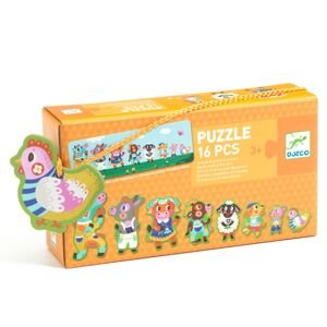 DJECO Puzzle Big and small on the farm - 16 pcs