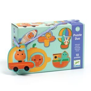 DJECO EDULUDO Puzzle Duo - Dopravní prostředky