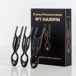 FIONA FRANCHIMON Sada tří vlasových spon - NO.1 Hairpin - Black
