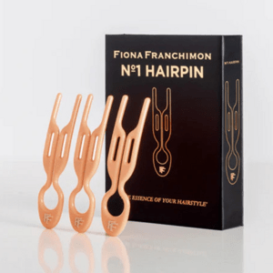 FIONA FRANCHIMON Sada tří vlasových spon - NO.1 Hairpin - Peach Fuzz