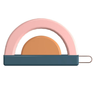 GRECH & CO GRECH & CO. Clip Horizon - Desert Teal+ Blush Bloom