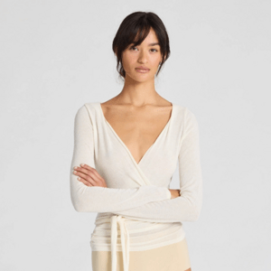 GAI+LISVA Zavinovací top Anne - Off White Velikost: L