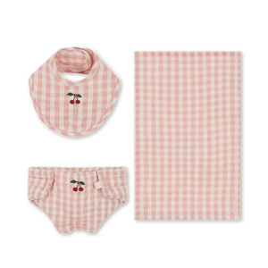 KONGES SLOJD Set pro panenky - POWDER PINK CHECK