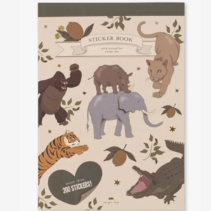 KONGES SLOJD Knížka se samolepkami - A STICKER A DAY / TIGER
