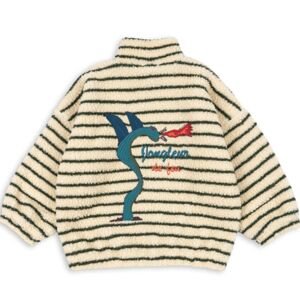 KONGES SLOJD x RHW Fleecová bunda ERBA - STRIPE Velikost: 5-6y