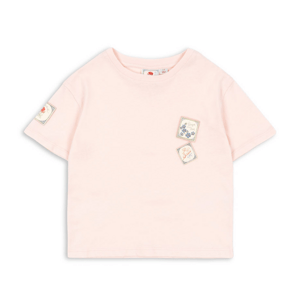 KONGES SLOJD X RHW Triko LETTER - CHALK PINK Velikost: 5-6y