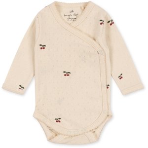 KONGES SLOJD Body pro nejmenší MINNIE - GOTS CHERRY Velikost: 0-1m