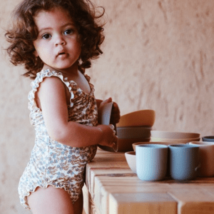 KONGES SLOJD Plavky dívčí COLLETTE - ORANGERY BLUE Velikost: 4y