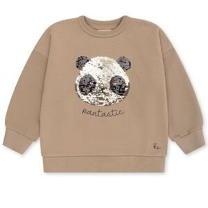 KONGES SLOJD Mikina LOU SEQUIN - OXFORD TAN Velikost: 3y