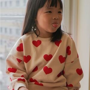KONGES SLOJD Mikina LOU - COEUR Velikost: 7-8Y