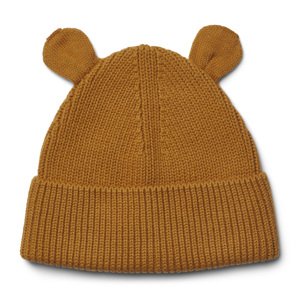 LIEWOOD Čepice s oušky - Mustard Velikost: 1-2y