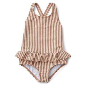 LIEWOOD Amara plavky - Stripe/Tuscany rose Velikost: 9-11y
