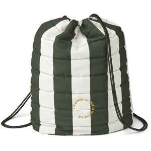 LIEWOOD Vak do tělocvičny Samar - Stripe: Hunter green/sandy
