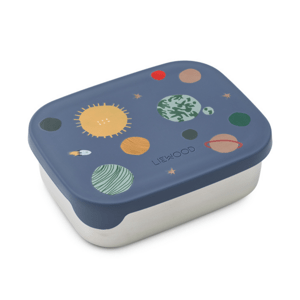 LIEWOOD Svačinový box Arthur - Universe / Classic navy