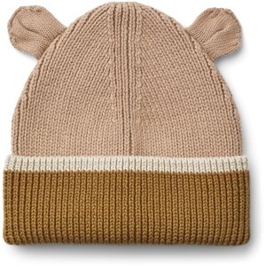 LIEWOOD Čepice s oušky Gina - Dark rose/Sandy/Golden caramel Velikost: 9-12m