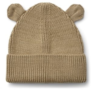 LIEWOOD Čepice s oušky Gina - Oat Velikost: 6-9m